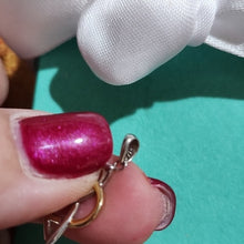 Load image into Gallery viewer, Elegant 14k Gold and Sterling Silver Celtic Knot Heart Pendant
