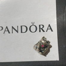 Load image into Gallery viewer, Pandora Sterling Silver Lucky Cat Animal Bead w/ Red Enamel - 790989EN05
