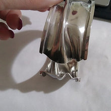 Load image into Gallery viewer, Artisan made Sterling Silver Gathered Cuff Bracelet
