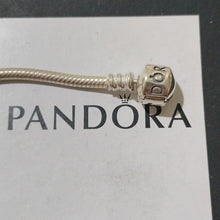 Load image into Gallery viewer, Pandora Sterling Silver 7.0" Starter Bracelet w/Faith, Hope + Love Charm 790119
