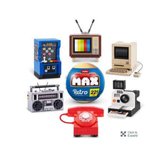 Load image into Gallery viewer, 6 Zuru MAX RETRO Premium Collection - Phone, TV, Computer, Radio, Arcade, Camera Complete Brick Building Set
