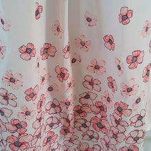 Load image into Gallery viewer, Elle Smocked Tank Floral Career Blouse, Pale pink/Peach/Black, Size Large

