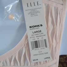Load image into Gallery viewer, Elle Smocked Tank Floral Career Blouse, Pale pink/Peach/Black, Size Large
