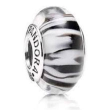 Load image into Gallery viewer, Pandora Sterling Silver Murano Zebra Charm 790938
