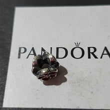 Load image into Gallery viewer, Pandora Sterling Silver Red Poppy Bead Charm 790897en07
