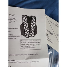 Load image into Gallery viewer, Foxy Blocks Stars! Button Vest Pattern
