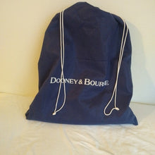 Load image into Gallery viewer, Dooney &amp; Bourke Black Leather East West Mini Tassel Satchel Bag Purse
