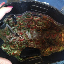 Load image into Gallery viewer, Dooney &amp; Bourke Black Leather East West Mini Tassel Satchel Bag Purse
