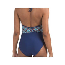 Load image into Gallery viewer, SEA ANGEL Surplice One-piece Swimsuit, Blue, size Small
