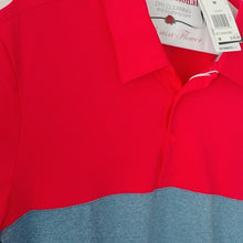 Load image into Gallery viewer, Adidas Golf Ult Blocked Polo, Dark Marine/Shock Red, Size Medium
