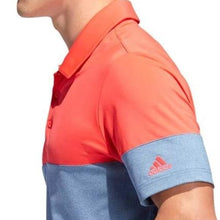 Load image into Gallery viewer, Adidas Golf Ult Blocked Polo, Dark Marine/Shock Red, Size Medium
