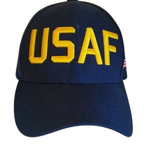 Load image into Gallery viewer, USAF U.S. Air Force Retired Military adjustable Ball Caps Hats, Set of 2
