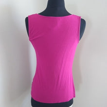 Load image into Gallery viewer, White House Black Market WHBM Fuchsia Career Sleeveless Blouse, Size XS
