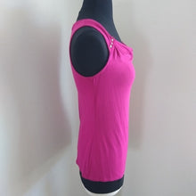 Load image into Gallery viewer, White House Black Market WHBM Fuchsia Career Sleeveless Blouse, Size XS
