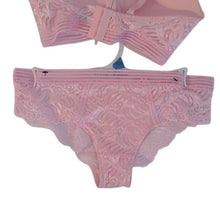 Load image into Gallery viewer, French Affair Multiway Push-up Bra + Panty Set, Pink, 34C/Medium
