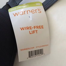 Load image into Gallery viewer, Warner's Wirefree Lift Bra, Steel Grey, 36B
