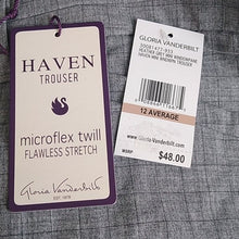 Load image into Gallery viewer, Women's Gloria Vanderbilt Haven Straight Trouser Pants, Heather Grey, Size 12
