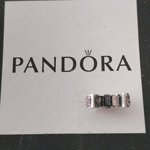 Load image into Gallery viewer, Pandora Sterling Silver Shining Elegance Clip with Pink Zirconia 791817pcz
