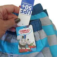 Load image into Gallery viewer, Thomas &amp; Friends Thomas the Tank Engine Swim Trunks, Blues/Grey,  Size 2T

