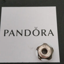Load image into Gallery viewer, Pandora Retired Clear Murano Glass Bead with White Hearts - 790666
