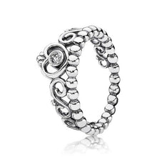 Load image into Gallery viewer, Pandora Sterling Silver My Princess Tiara Crown Ring, 190880cz, Size 56
