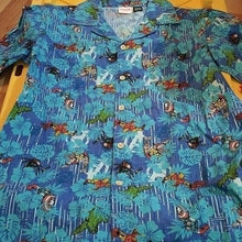 Load image into Gallery viewer, Marvel Comics Superheroes Hawaiian Button down Shirt, Blues Multicolor, Medium
