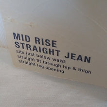 Load image into Gallery viewer, Lands&#39; End Women&#39;s Mid Rise Straight Jeans, Natural, size 10
