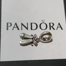 Load image into Gallery viewer, Pandora  Sterling Silver Punk Ballerina Ballet Shoes Dangle Charm  798339cz
