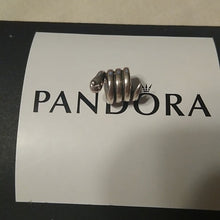 Load image into Gallery viewer, Pandora Sterling Silver Coiled Snake Charm  790171
