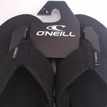 Load image into Gallery viewer, O'Neill Phluff Daddy Black Flip Flop, Size 6 Sandals MEN's SIZING
