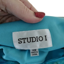 Load image into Gallery viewer, Studio I Floral Ruffle Career Blouse, Multicolor, Size 14W
