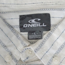 Load image into Gallery viewer, O'Neill Slausen Short Sleeved Button Down Shirt, Bone, Large
