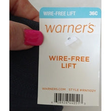 Load image into Gallery viewer, Warner's Wirefree Lift Bra, Steel Grey, 36C
