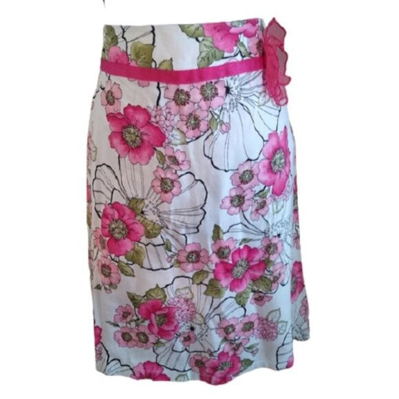 b.i.y.a.y.c.d.a. Women's Floral Skirt, Mulitcolored,  Size 14