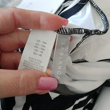 Load image into Gallery viewer, La Blanca Archistripe Crossback One piece Swimsuit, Black + White, 16W
