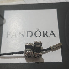 Load image into Gallery viewer, Pandora Retired Sterling Silver BRAIDED Bead Clips, Set Of 2,  791774
