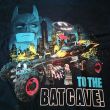 Load image into Gallery viewer, Lego x Batman Movie "To The Batcave" Tee T-shirt, Navy, Size 8
