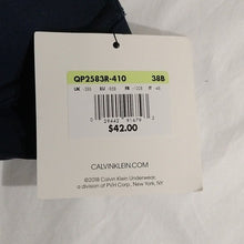 Load image into Gallery viewer, Calvin Klein Lightly Lined Demi Bra, Navy, 38B
