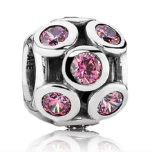 Load image into Gallery viewer, Pandora Sterling Silver Whimsical Lights Charm with Salmon Zirconia - 791153czs
