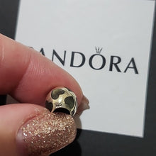 Load image into Gallery viewer, Pandora Love Me Black Mother of Pearl Hearts Charm 925 ALE 790398mpb
