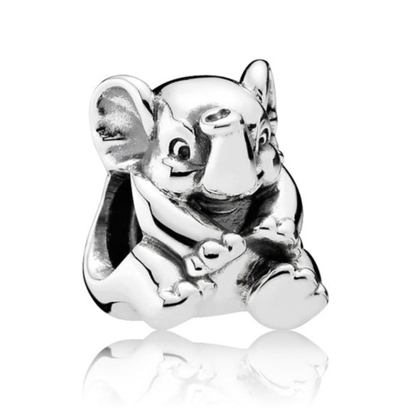 Pandora Retired Sterling Silver Lucky Elephant Animal Charm - 791902