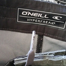 Load image into Gallery viewer, O&#39;Neill Hyperfreak Guru Solid Boardshorts Swim Trunks, Army, Size 32
