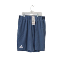 Load image into Gallery viewer, adidas Men's Club Stretch Woven 9" Tennis Short, Crew Blue/White, size Medium
