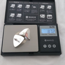 Load image into Gallery viewer, Sterling Silver Women's Triangular Modernist Post Earrings, Mexican Artisan
