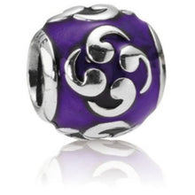 Load image into Gallery viewer, Pandora Purple Zen Enamel Charm 790491EN13 Sterling Silver ALE 925
