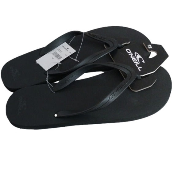 O'Neill Friction Flip Flop Sandals, Black, Size 12