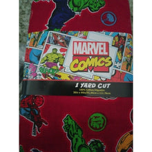 Load image into Gallery viewer, Marvel Comics 1 Yard Precut - HEROES FURY Cherry Print 100% Cotton Quilt Fabric

