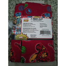 Load image into Gallery viewer, Marvel Comics 1 Yard Precut - HEROES FURY Cherry Print 100% Cotton Quilt Fabric
