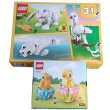 Load image into Gallery viewer, Lego 31133 White Rabbit 3-in-1 and 40527 Easter Egg and Chicks, 2 set bundle
