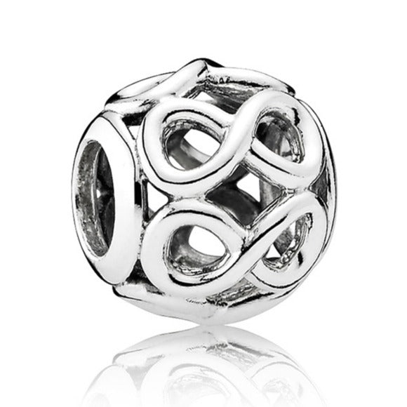 Pandora Retired Sterling Silver Infinite Shine Infinity Symbol Charm - 791872